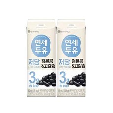 연세두유 저당 두유 검은콩고칼슘 190ml 24개