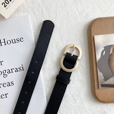 皮帶女 簡約韓版 學生潮流配飾 黑色腰帶