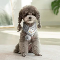 강아지 니트 스카프 크리스마스 액세서리 레드 그린 페스티벌 넥 워머 반다나 소형견 목걸이용, 02 S, 05 5