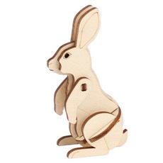 그니스토어 우드퍼즐 토끼 취미생활 3D입체퍼즐