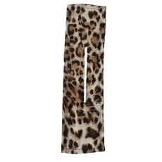 가벼운 프랑스 빈티지 헤어밴드 한국 프린트 헤어밴드 여유로운 헤어플레이트 헤어밴드 - 이로브 라운 골드 호피 무늬