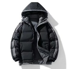 SELEAD 남성 겨울 보온 기모패딩 도톰 캐시미어 바람막이 후드 기모 점퍼 바람막이 패딩 도톰 후드집업