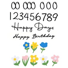 올리브파티 아기 셀프촬영 성장사진 플라워 펠트 기념일 50일 1000일 생일 촬영소품 풀세트, 1세트, 혼합세트