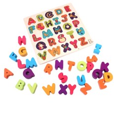 원목 알파벳 퍼즐 유치원 어린이집 조카선물 남아 키즈카페 집중력 학습용, 1개