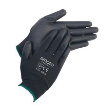 SMATO 코팅장갑 PU-PALM장갑 흑색M PU-6732 10조, 10개