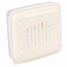 휴대용 여행용 뚜껑 비누곽 물빠짐 플라스틱 비누케이스, 그린, 그린