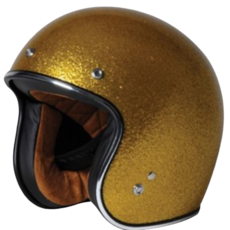 TORC T50 3/4安全帽 (亮金蔥), 亮金蔥