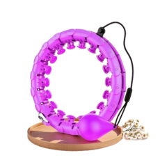 리브에어 훌라후프 스마트 다이어트 지압 실내 유산소운동, 1.6kg, 퍼플, 1개