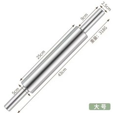 優選 304不鏽鋼滾輪擀麪杖滾軸粗烘焙工具家用擀餃子麪條皮 副廠商品, 1個, 活動進行中  0:18:12結束,單手T型不鏽鋼擀麪杖- 小號