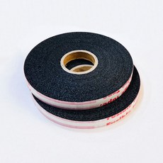 면 다데테이프 접착테이프 국산 테이프형심지 직선, 2개, 블랙