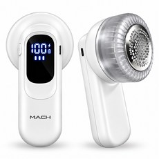 마하 YM-11 보풀제거기 세탁소용 가정용 무선 충전식 6중날 1200mAh 배터리, 화이트