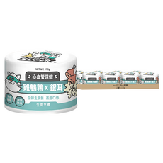 nu4PET 陪心寵糧 全齡貓 SUPER小白主食罐, 12罐, 雞鵪鶉 + 銀耳, 170g