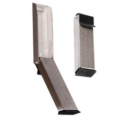 현관문 도어 스토퍼 무타공 문 고정장치 말발굽 방문 닫힘방지, 실버, 1개