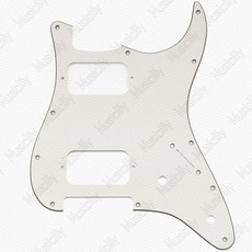 기타 머신-클래식 시리즈 72 픽업 텔레 씬 픽가드 텔레캐스터 험버커 범위의 스크래치 플레이트, 3 1 라운드 더블 씽크 3단 앤티크 화이트-2개 노브