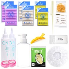 오라이브 할머니펌 셀프 파마 세트 10 11 12호 2개씩 중화제 거품기포함, 1세트, 혼합