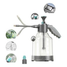 공구PXJ 자동 압축 분무기 청소 전용 유리 닦기 가정용 3L, 그레이, 1개 그레이, 1개