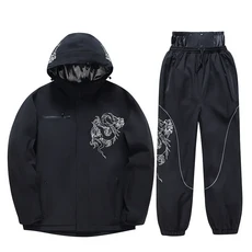 스키복 보드복 썰매 스키복 여성 스노우보드 더블 개의 토끼 귀 겨울 방수 방풍 추위 따