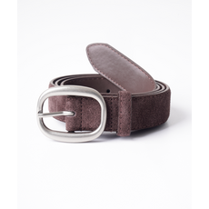 매장정품BUTTON SEOUL 버튼서울 BUTTON 오벌 버클 스웨이드 벨트 (소가죽다크브라운) BELT7 1795754