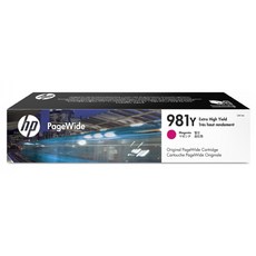 HP 981Y 高印量紅色墨水匣 適用 PageWide 556/586 原廠墨水 專業列印 品質保證, 1個