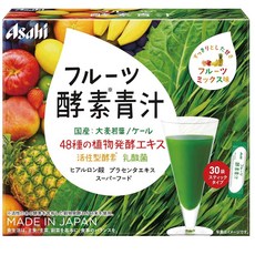 아사히 과일 효소 청즙 아오지루 30포 (48종 식물 발효 액기스 + 유산균 + 플라센타), 1개