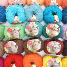 바토니팅 마카롱실 (10+1증정) 인형실 뜨개실, 마카롱038라벤더, 1개