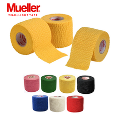 뮬러 티어라이트 엘라스틱 스포츠 테이프 볼링 중약지 리프팅 압박붕대, 3개, 골드