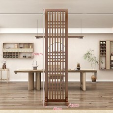 파티션 우드 격자 인테리어 동양풍 공간 분리 가림막, 조립형, 190x40