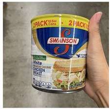 Swanson White Chicken Breast 스완슨 화이트 치킨 브레스트 25oz(703g) 2팩, 703g