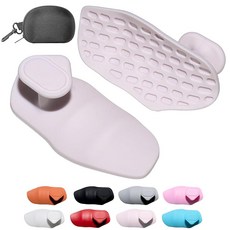 Epritliber 역도를 위한 실리콘 체육관 그립 여성용 남성용 운동 장갑 미끄럼 방지 체육관 운동 그립 고무 체육관 핸드 그립-바벨 풀업 립핏 트레이닝용 역도 그, 페일 핑크