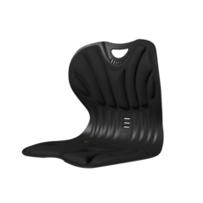 솔바람집 커블체어 인체공학 자세보정의자, 블랙