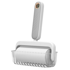 暖&和家居 滾筒黏毛器 寵物黏毛 除塵滾筒 黏毛絮灰塵 粘毛器, 灰白色 除毛滾筒（W0014）, 1個