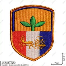 ARMYGO 陸軍203旅實踐部隊部隊章, 1個, 彩色版,不車魔鬼氈