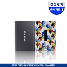 삼성 외장 SSD T7 외장하드 맨디니 케이스 패키지, MU-PC1T0T/WW 그레이 맨디니 패키지, 1TB