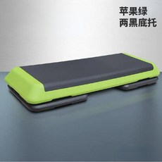 스텝박스 높이조절 에어로빅 페달 홈 리듬 운동 유산소 피트니스 홈트 계단 발판 기구 스텝, 10.110cm초록패드검정바닥2개