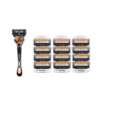 질레트 파워 면도기 면도날 5중날 호환용, 1세트, 12개입