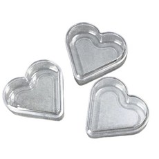 어린이 비즈구슬 소분용 하트모양 투명용기 10개 서랍정리 과학체험교실 수업용, 1세트, 1ml