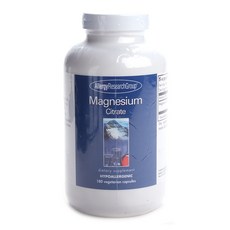 AllergyResearchGroup 檸檬酸鎂植物膠囊, 180顆, 1罐