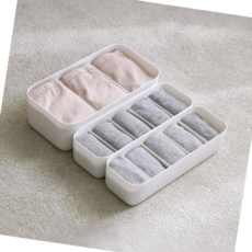 속옷수납함 속옷정리함 양말 정리 수납장 생리대 보관함 5칸, 그레이