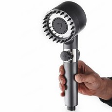 1/1+1독일 다기능 샤워헤드 프리미엄 3기능 샤워헤드 파워 증압 샤워기 폭풍수압 필터필터 내장, 1*(매트 애쉬) 브러쉬 있는 싱글 노즐, 1*(매트 애쉬) 브러쉬 있는 싱글 노즐