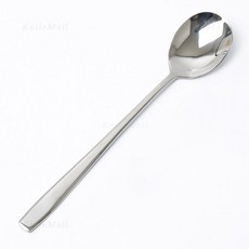 제니스 스텐 수저 (유광) 숟가락 젓가락 급식 병원 업소용, 실버, 1개