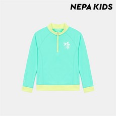 네파키즈 (키즈)파라다이스 래시가드 하프집 티셔츠_KKD3002_K46