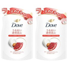 도브 폭신한 바디워시 석류 & 시어버터 리필용, 340g, 2개