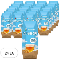 롯데웰푸드 파스퇴르 유기농 보리차 24입 6개월부터 125ml, 24개