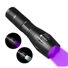 공구칠빵 위조지폐 신분증 과학탐험 낚시 ZOOM기능 2IN1 적외선 UV 렌턴, 1개, 블랙