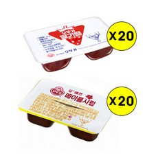 (상온)[오뚜기]오쉐프 메이플시럽 11gx20+딸기쨈12gx20