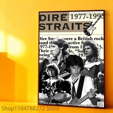D-Dire S-Straits 포스터 거실 침실 사무실 복도 바 홈 장식 선물을위한 다목적 벽 예술, D. z8