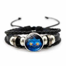 K-POP 黑色手鍊 動漫週邊手飾品, B1