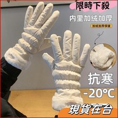 加厚保暖手套 冬季女士騎行手套 防寒防風棉手套