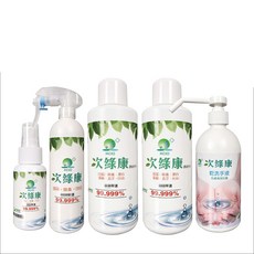 次綠康次氯酸清潔液60mlx1+350mlx1+1L濃縮原液x2+乾洗手液500mlx1(GH005), 1個