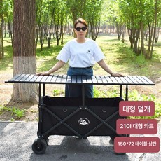 대형 원목블랙 휴대용 진열대 블랙 플리마켓 야외 테이블 휴대 캠핑테이블 노점상, 기본 모델명/품번, 1개, 블랙 캠핑 150x72 블랙